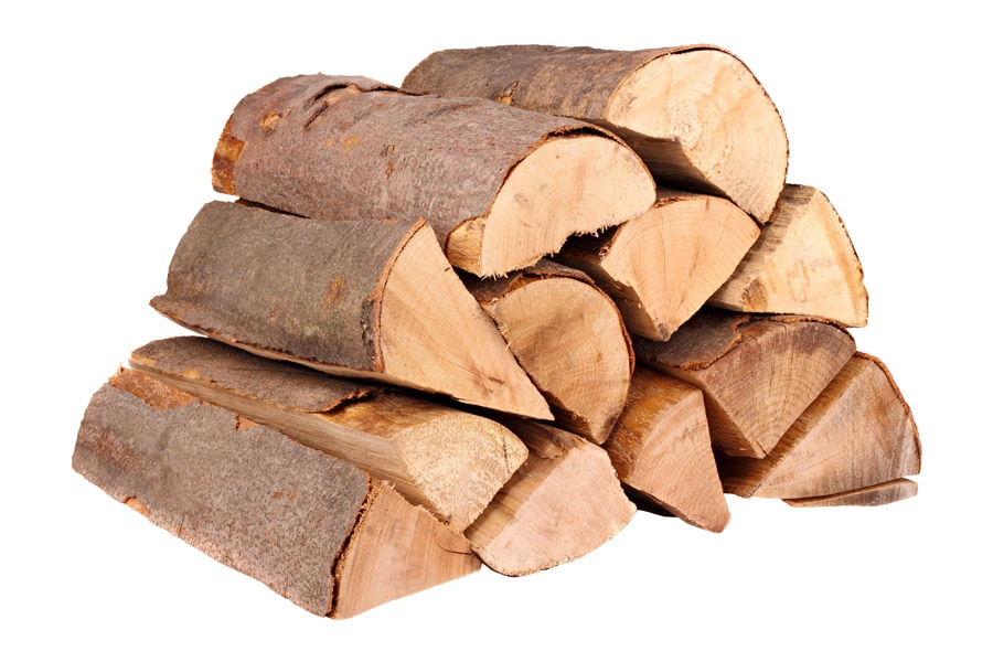 Brennholzscheite aus Buchenholz